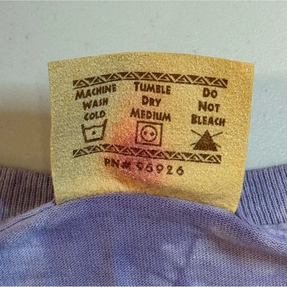 VTG Y2K The Mountain Purple Tie Dye Wood Butterfly Pixie Fairy T Shirt Men's 2XL